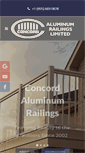 Mobile Screenshot of concordaluminumrailings.com